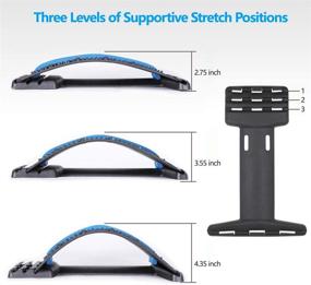 img 1 attached to Revitalize Your Back: Multi-Level Back Stretcher & Massager for Pain Relief – Blue