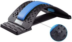 img 4 attached to Revitalize Your Back: Multi-Level Back Stretcher & Massager for Pain Relief – Blue