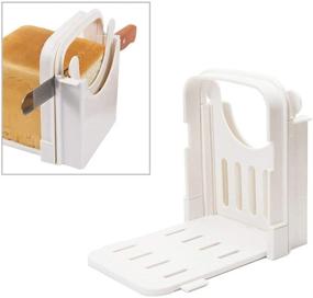 img 4 attached to 🍞 DSDecor Foldable Bread Slicer: Effortlessly Cut Perfect Bread Slices with 5 Adjustable Thicknesses!