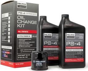 img 4 attached to 🔧 Polaris Full Synthetic Oil Change Kit: 2 Quarts PS-4 Extreme Duty Engine Oil & 1 Oil Filter - 2878924