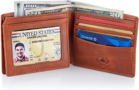 img 3 attached to 👜 Brown Leather Stealth Mode Accessories: Wallets, Card Cases & Money Organizers with Blocking Technology