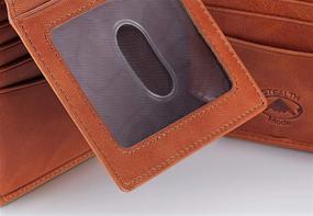 img 1 attached to 👜 Brown Leather Stealth Mode Accessories: Wallets, Card Cases & Money Organizers with Blocking Technology