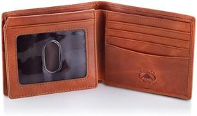 img 4 attached to 👜 Brown Leather Stealth Mode Accessories: Wallets, Card Cases & Money Organizers with Blocking Technology