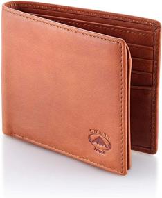 img 2 attached to 👜 Brown Leather Stealth Mode Accessories: Wallets, Card Cases & Money Organizers with Blocking Technology