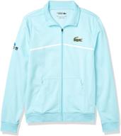 толстовка lacoste sport с рисунком во всю молнию логотип