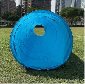 img 2 attached to 🏞️ Outdoor Pet Agility Tunnel - Training and Exercise Equipment for Dogs, Puppies, Cats, Kittens, Ferrets, and Rabbits