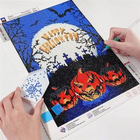 img 3 attached to Diamond Painting Halloween Embroidery 11 8X15 7 Painting, Drawing & Art Supplies