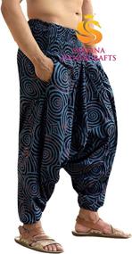 img 3 attached to Sarjana Handicrafts: Stylish Cotton Harem Pants with Pockets for Men and Women - Perfect for Yoga and Hippie Fashion