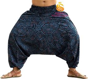 img 2 attached to Sarjana Handicrafts: Stylish Cotton Harem Pants with Pockets for Men and Women - Perfect for Yoga and Hippie Fashion