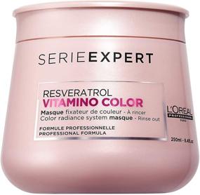 img 4 attached to L'Oreal Paris Professionnel, Serie Expert, Vitamino Color Berry Hair Mask for Coloured Hair, 8.45 Fl Oz