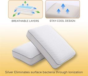 img 1 attached to 💤 Winthome Adjustable Memory Foam Pillows: Cooling Bed Pillows for Back, Stomach or Side Sleepers