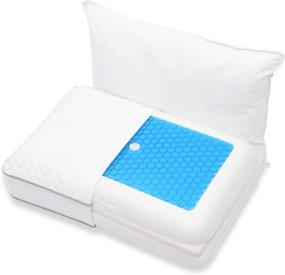 img 4 attached to 💤 Winthome Adjustable Memory Foam Pillows: Cooling Bed Pillows for Back, Stomach or Side Sleepers