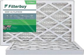 img 4 attached to 🌬️ Filterbuy Platinum Pleated Air Filter MERV 13, 18x30x1 HVAC AC Furnace Filters (2-Pack)