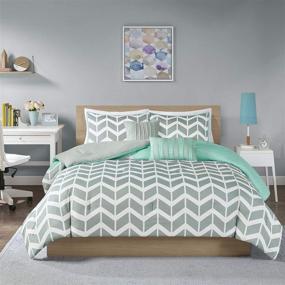img 4 attached to 🛌 Nadia Comforter Set, Twin/Twin XL, Teal - Intelligently Designed