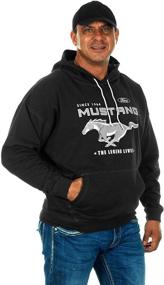img 2 attached to 🚗 Ford Mustang Men's Hoodies - 5 Styles: Pullovers & Full Zip Up by Jh Design