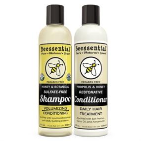 img 4 attached to 🌿 Beessential 16 Ounce Sulfate Free Conditioner and Shampoo Set: Nourish and Protect Your Hair!