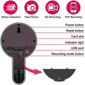 img 3 attached to 🕵️ Discreet P2P 1080P Mini Spy Camera: Secure Your Home, Car, Drone, and Office with Motion Detection and Covert Video Recording