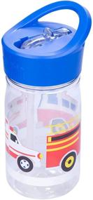 img 2 attached to 🥤 Heroes Reusable Water Bottle for Kids - 16 Ounce, Straw Top, Carrying Handle, Perfect Size for School or Travel, Easy to Clean, BPA-free - Olive Kids