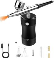 🎨 portable dkiei rechargeable airbrush kit: art paint air brush spray gun for makeup, cookies, cake, nail, tattoo & more! logo