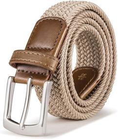 img 3 attached to Bulliant Stretch Elastic Braided Multicolors Women's Accessories in Belts