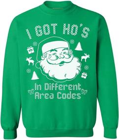 img 4 attached to 🎅 Awkwardstyles I Got Hos In Various Area Codes Sweater Unattractive Christmas Crewneck