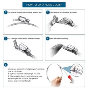 img 3 attached to 🔩 Adjustable Stainless Fasteners for Ducting Clamps