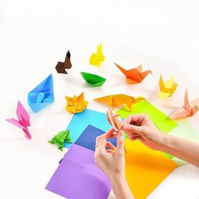 img 3 attached to 🎨 Colorful PAPUS Origami Sheets - Double the Fun!