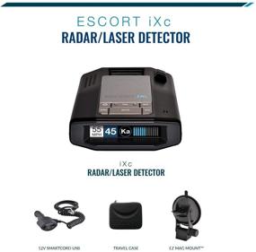 img 3 attached to Escort IXC Radar Detector - Enhanced Range, WiFi Connectivity, Car Compatibility, Auto-Learn Protection, Voice Alerts, Multi-Color Display, Model: 0100039-1