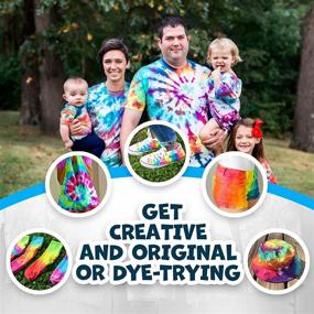img 2 attached to 🎨 Colorful Tie Dye Kit – DIY Crafting Set with 26 Vibrant Tye Dyes for Fabric Design – Ideal for Kids, Girls, Boys, and Adults of All Ages