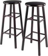 🪑 winsome wood set of 2 30-inch bar stools in espresso finish - enhanced for seo logo