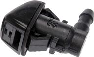 dorman 58117 windshield washer nozzle - compatible with dodge/jeep models, color: black logo