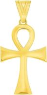 polished yellow classic egyptian pendant logo