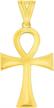 polished yellow classic egyptian pendant logo
