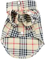 🐶 brccee ac plaid pet fashion shirt for dogs - size l логотип