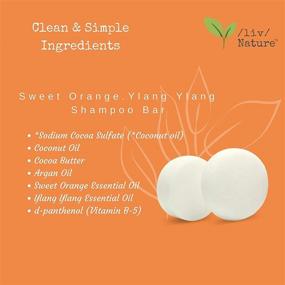 img 3 attached to 🍊 /liv/ Nature Organic Argan Oil Shampoo and Conditioner Bar Set (Sweet Orange, Ylang Ylang) with Bonus Travel Tins - Ideal Eco-Friendly Gift Set