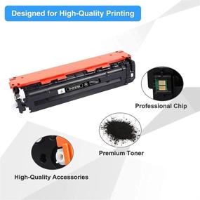 img 1 attached to 🖨️ Enhanced Performance Compatible Toner Set for HP 131X CF210X 131A Pro 200 Color MFP M276nw M251nw M251n M276n CF210A CF211A CF212A CF213A Printer (Black Cyan Yellow Magenta, 4-Pack)