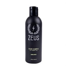 img 4 attached to 🧔 ZEUS 8oz Beard Shampoo: Cruelty Free, USA Made, Natural Ingredients - Cleanse, Soften, and Relieve Itching & Flaking with Sandalwood Fragrance