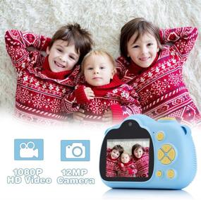 img 3 attached to 📷 Fede Boys Toys Age 3-8: Kids Digital Camera & Video Recorder 12MP 1080P, with 32G SD Card - Great Christmas Birthday Gifts for Boys (Blue)