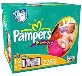 img 3 attached to Ultimate Convenience and Absorbency: Pampers Baby Dry Diapers Size 1-2, 228-Count