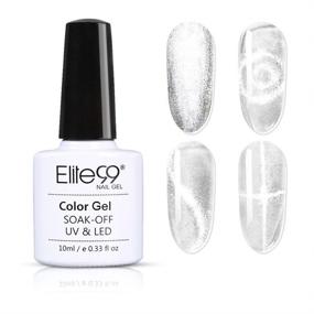 img 4 attached to 🐱 Elite99 Snowlight Cat Eye Gel Polish: Soak Off, UV LED Magnet Nail Varnish for Manicure and Pedicure - 10ML