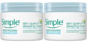 img 2 attached to 💦 Simple Water Boost Skin Quench Sleeping Cream - Hydration Powerhouse! (Pack of 2, 1.7 Oz each)