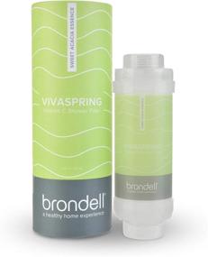 img 4 attached to Brondell VivaSpring Vitamin C Shower Filter - Sweet Acacia Essence Scent, Filters Free Chlorine Contaminants, Easy Installation, Promotes Healthier Skin & Hair with Filtered Shower Water