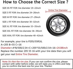 img 1 attached to 🚐 RV Wheel Tire Covers (2 Pack Black), Oxford Waterproof UV Sun Protectors for Truck Motorhome Boat Trailer Camper Van SUV, Fits Diameter 19-22 inches - Black