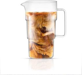 img 4 attached to Optimized JoyJolt Lemonade Pitcher with Spout - 1 Gallon