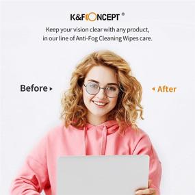 img 2 attached to 💧 K&F Concept Anti-Fog Eyeglasses Wipes - Convenient Pack of 120 Pre-Moistened Individually Wrapped Wipes for Various Surfaces