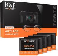 💧 k&f concept anti-fog eyeglasses wipes - convenient pack of 120 pre-moistened individually wrapped wipes for various surfaces logo