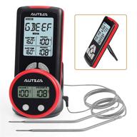 grilling wireless meat thermometer - digital probe bbq thermometer with dual probes, timer alarm, and usda preset temperature setting for food, oven, grill, and smoker monitoring logo