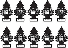 img 3 attached to 🌲 10-Pack of Little Trees Car Freshener in Black Ice Scent