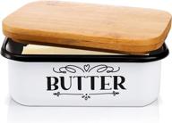 yesland wooden lid butter dish: stylish and functional storage solution logo