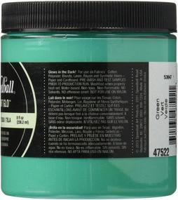 img 1 attached to 🎨 Speedball 8-Ounce Fabric Screen Printing Ink in Vibrant Night Glow Green
